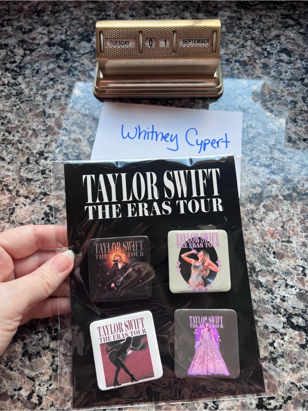 Official Taylor Swift The Eras Tour Button Pin Set Sealed
